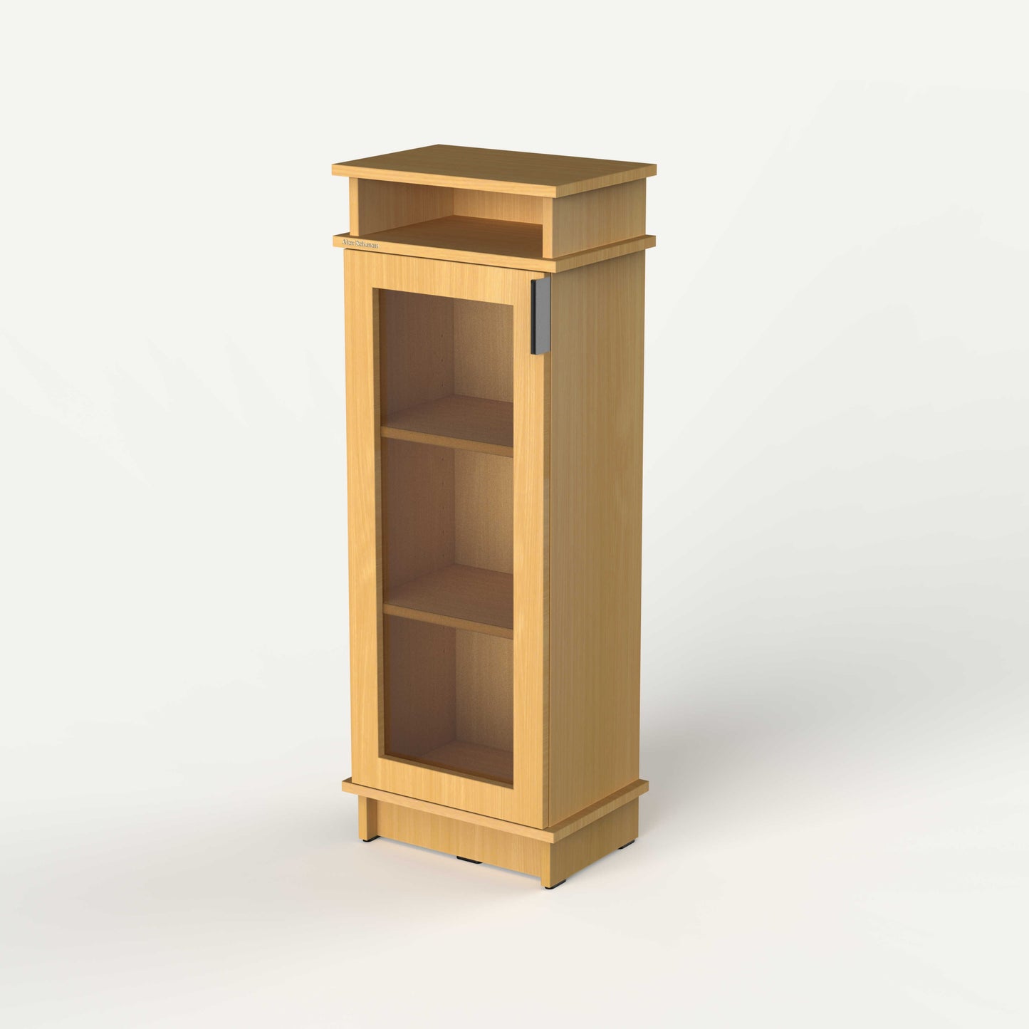 Fable Bookshelf Glass — 1 Column (Short)