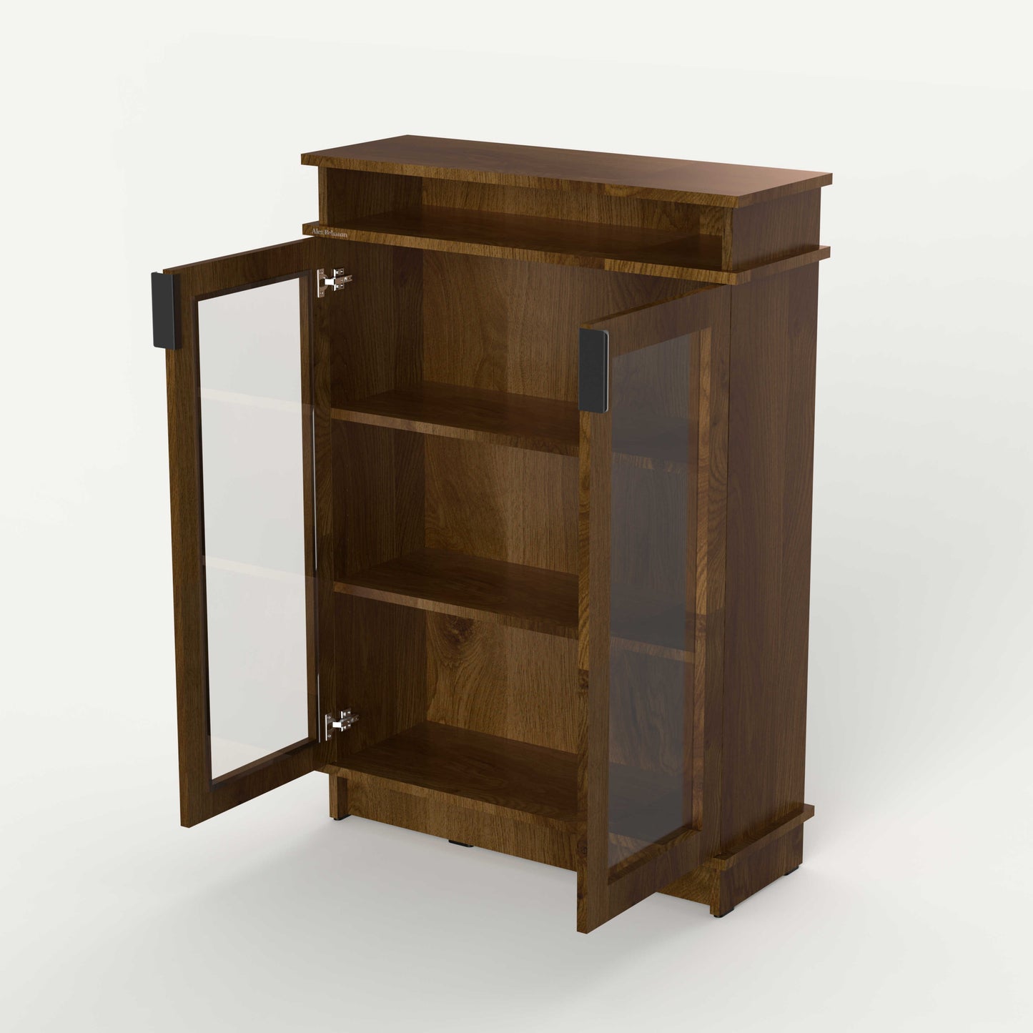 Fable Bookshelf Glass — 2 Column (Short)