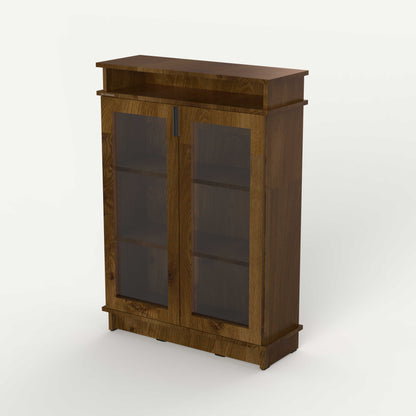 Fable Bookshelf Glass — 2 Column (Short)