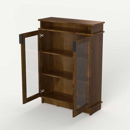 Fable Bookshelf Glass — 2 Column (Short)