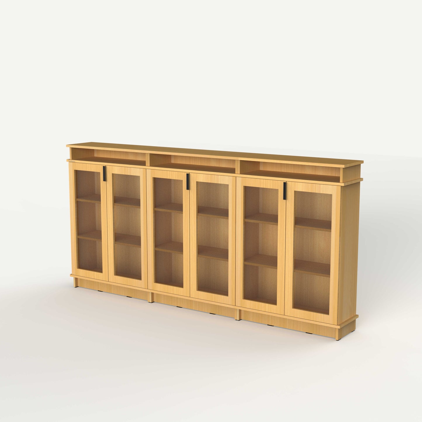 Fable Bookshelf Glass — 6 Column (Short)