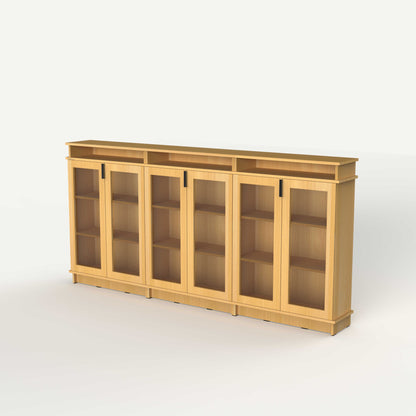 Fable Bookshelf Glass — 6 Column (Short)