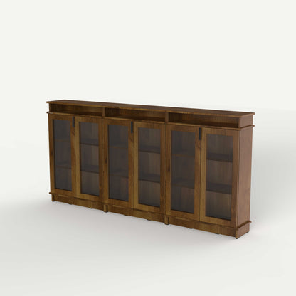 Fable Bookshelf Glass — 6 Column (Short)