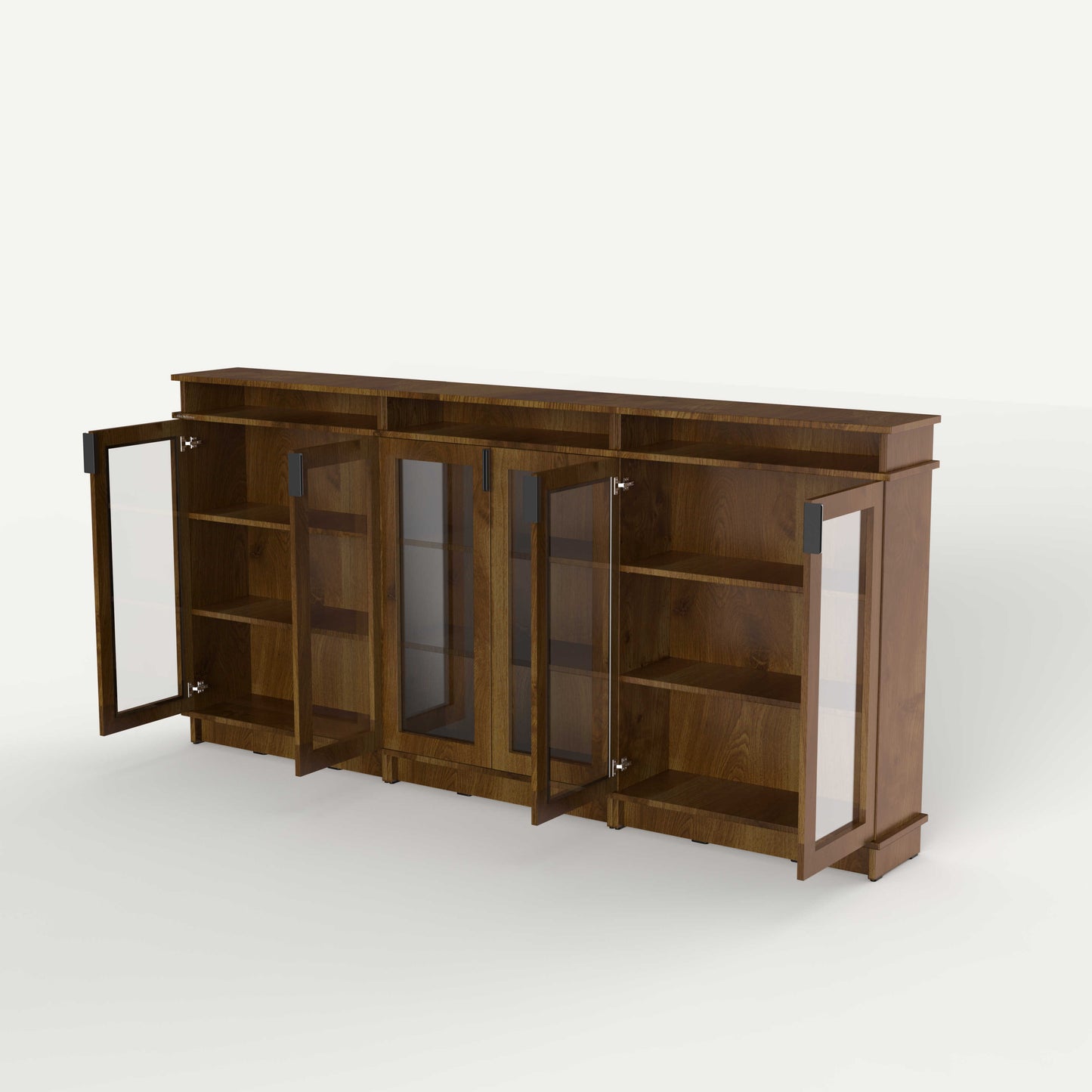Fable Bookshelf Glass — 6 Column (Short)