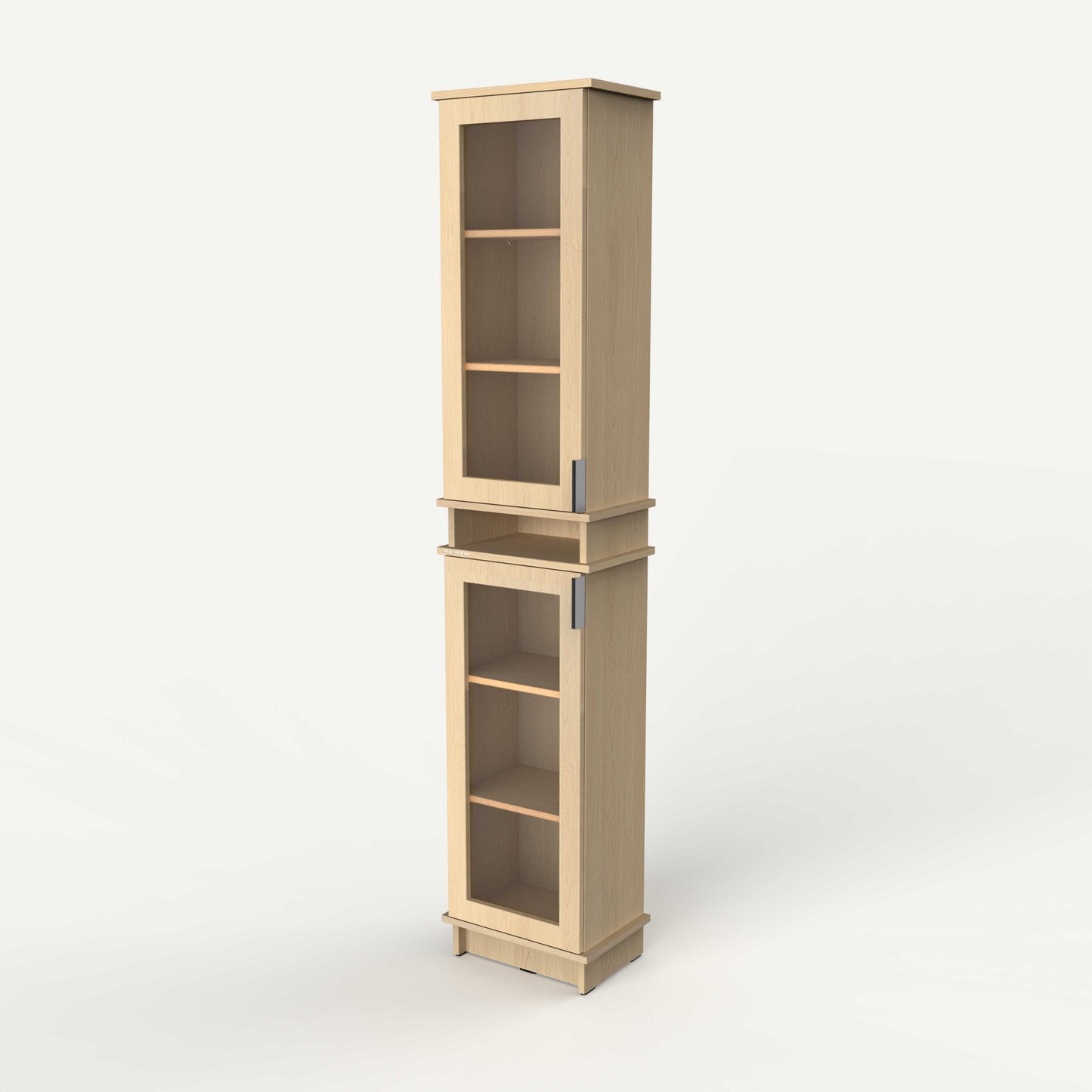 Fable Bookshelf Glass — 1 Column (Tall)