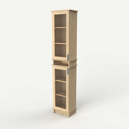 Fable Bookshelf Glass — 1 Column (Tall)