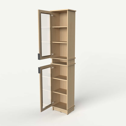 Fable Bookshelf Glass — 1 Column (Tall)
