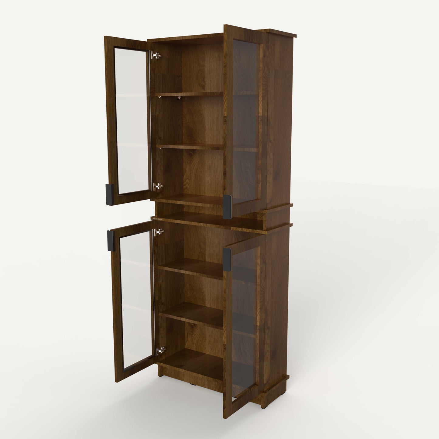 Fable Bookshelf Glass — 2 Column (Tall)