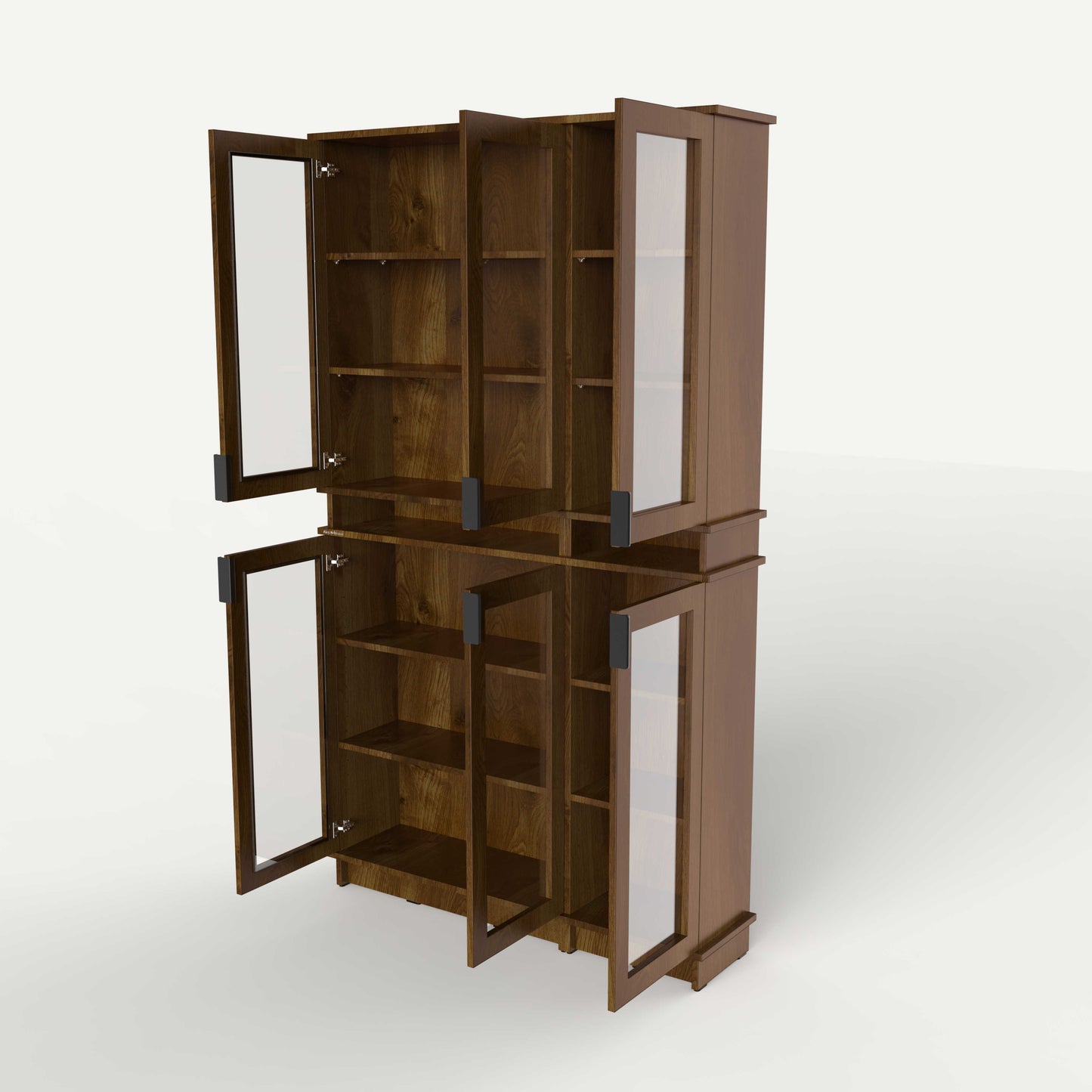 Fable Bookshelf Glass — 3 Column (Tall)