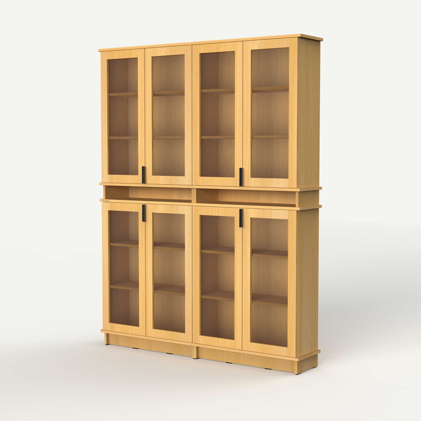 Fable Bookshelf Glass — 4 Column (Tall)