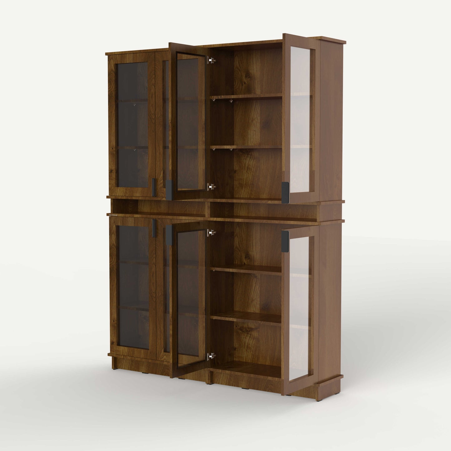 Fable Bookshelf Glass — 4 Column (Tall)